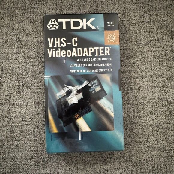 Vintage Sealed TDK Video VHS-C Cassette Adapter NEW Old Stock